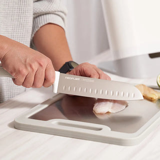 Neoflam Stainless Steel Double Sided Antibacterial Cutting Board