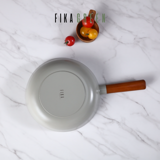 Neoflam FIKA Green 26cm Wok with Glass Lid