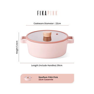 Neoflam FIKA Pink 22cm Casserole