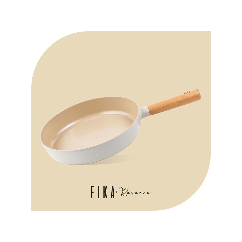 FIKA neoflam fika stock pot for stovetops and induction, glass lid with  wood knob
