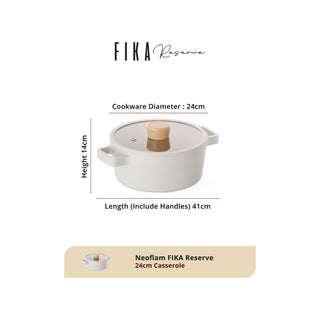 Neoflam Fika Reserve 18cm Saucepan + 24cm Casserole Set