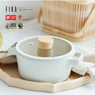 Neoflam Fika Reserve 18cm Saucepan + 24cm Casserole Set