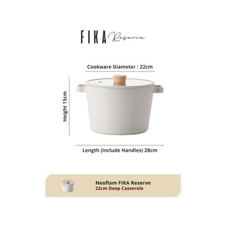 Neoflam Fika Reserve 22cm Deep Casserole