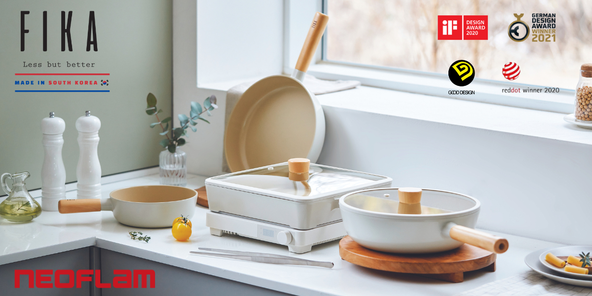 NEOFLAM FIKA Cookware Set, Made in Korea