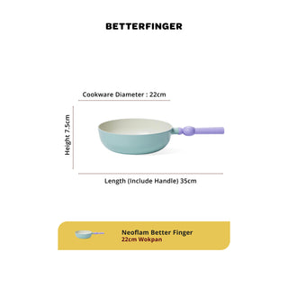 Neoflam Better Finger 22cm Wokpan