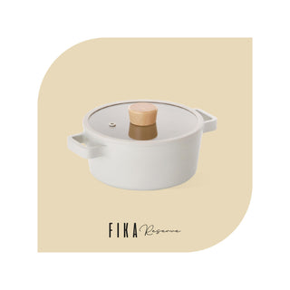 Neoflam Fika Reserve 22cm Casserole with Glass Lid