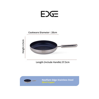 Neoflam Edge Stainless Steel 20cm Frypan