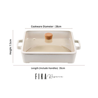 Neoflam FIKA Reserve 28cm Square Stockpot